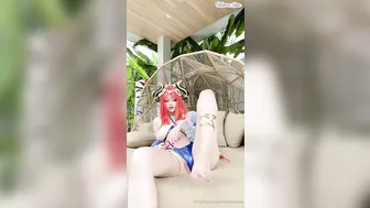 Hidori Rose dildo fuck & cosplay Nilou