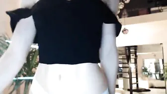 MissAnne Lustful babe caresses herself with fingers