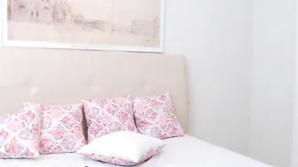 ANGIE Blonde passion fingering both holes