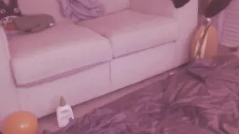 korrax Gorgeous brunette girl passionately sucks dildo