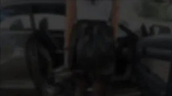 Yveline Crazy girl caresses shaved pussy