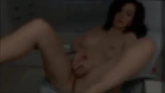 O_la_la cheeky bitch extinguished in two holes