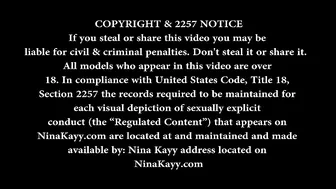 Nina Kayy extravagant fucking dances with a long dildo