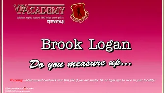 Brooke Logan shy babe pulls shaved pussy