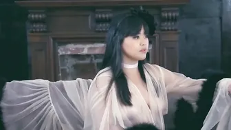 AstroDomina wonderful bitch caresses her slim body.