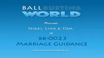 Ballbusting World petite babe masturbates pussy