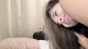 Coverm3 slutty blonde fucks shaved cunt