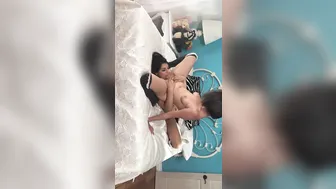 Face sitting BTS pissing a little leaning on the back of the chair