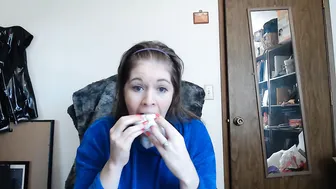 HarleyHeartstop Huge White Panty Stuffed Clear Gag