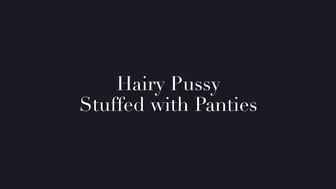marie weile hairy pussy stuffed with panties