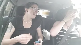 EllieAndKay beautiful model caresses big tits