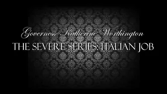 GOVERNESS KATHERINE WORTHINGTONThe Sever Series. Italian Job
