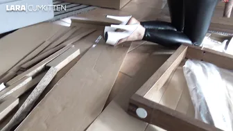 Lara CumKitten BIG BOOTY Leggings Bitch Nachbars Hilfe mit FICKEN bezahlt 11.02.18