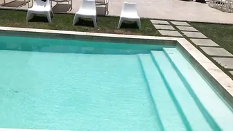 chrisstrokesxxx 17 06 23 215 @therebellynn and my infamous white mamba poolside video bts fomlow rebel for more bts of( )