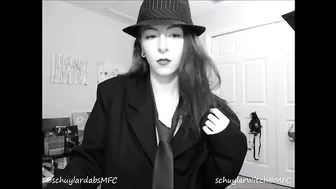 SchuylarWitch _Suit And Tie Striptease Black And White