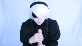 BuniBun onlyfans_2B Sucks Off Her Master