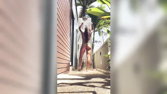 mollysweet 07.03.2020 Enjoying my outdoor shower after I went on the beach