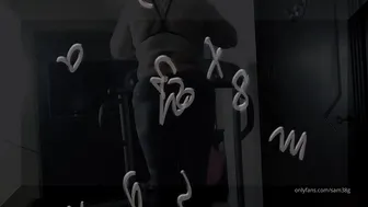 sam38 6-02-2019-5.11.2112-bbw-workout-treadmill-fat ass-Samantha 38g BBW workout on s