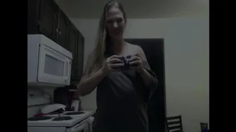 Eve Batelle cute slut fucks pussy with dildos