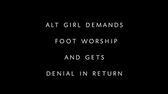 servemickey Alt Girl Gives Demeaning Foot Worship ManyVids