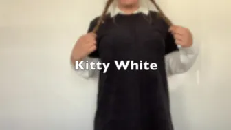 Kittywhite Wednesday Addams uses Hitachi Belt ManyVids