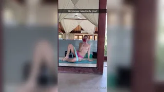 jia_lissa 01 10 2020 130200480 Working out topless. Should