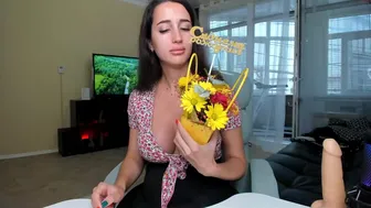 sweetbuttocks seductive babe masturbates shaved cunt