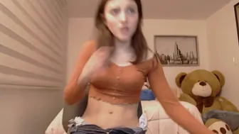 angelaagh charming babe masturbates shaved vagina