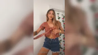 Bambiistired onlyfans big tit babe pulls clit