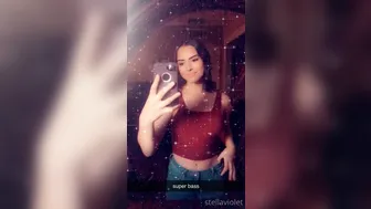 Stella Violet, stellaviolet, stellavioletxx Luxurious chick caresses breast