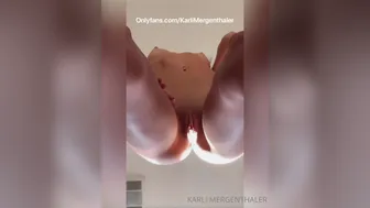 Karli Mergenthaler, karlimergenthaler Gorgeous confused caresses pussy