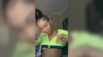 edwinacarlaisaac Charming Shmara takes off her panties and pulls pussy