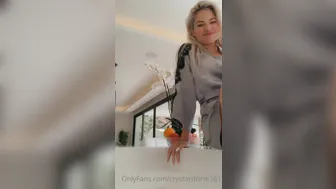 Crystal Storm  onlyfans Old slut clinks with two males at once