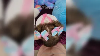 Abrie Baby aka abriebaby onlyfans  gave a big boob check-then fucked herself with a dildo