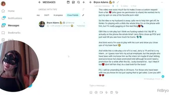 fitbryceadams onlyfans pretty girl fingering pussy in private