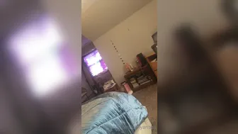 Just a lil sunday dance crazy woman fucks pussy with phallus