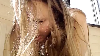 kittenger  Showed her shaved pussy