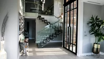 Caroline Zalog - Naked by the pool