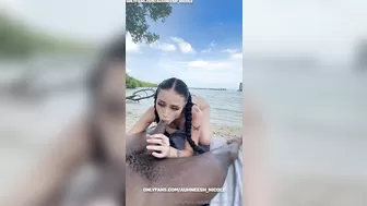 Auhneesh_Nicole Onlyfans March-18-2025 sucks a black cock