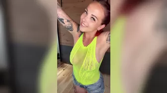 Nina_Devil Onlyfans April-08-2025 plays with nipples on a t-shirt