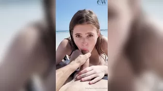 Chlo? - Chloe Wildd - chloewildd - Public Beach Blowjob